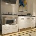Balcão Armário Cozinha Gabinete de Pia 120 cm Bruna e Balcão para Fogão Cooktop 5 e Forno Bocas Evelyn Branco 