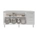 Balcão Armário Cozinha Gabinete para Pia 148 cm 3 Gavetas e 3 Portas Deise Branco 