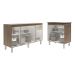 Balcão Armário Gabinete Para Pia 138 cm Camila e Balcão Fran Para Cooktop 4 Bocas Savana Off White 