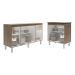 Balcão Armário Gabinete Para Pia 138 cm Camila e Balcão Para Cooktop 5 Bocas Fran Savana Off White 