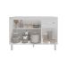 Balcão Armário Gabinete Para Pia de Cozinha 118 cm Aline 3 Portas e 1 Gaveta Branco 