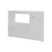 Balcão Armário Gabinete de Cozinha Para Microondas e Forno Elétrico 3 Portas Lilian Mobília Decor Branco 