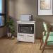 Balcão Armário Gabinete para Microondas e Forno Elétrico Cozinha Amanda Mobília Decor Branco 