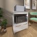 Balcão Armário Gabinete para Microondas e Forno Elétrico Cozinha Amanda Mobília Decor Branco 