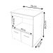 Balcão Armário Gabinete para Microondas e Forno Elétrico Cozinha Amanda Mobília Decor Savana Off White 