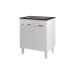 Balcão Armário de Cozinha Fran Para Fogão Cooktop 4 Bocas Mobília Decor Branco 