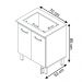 Balcão Armário de Cozinha Fran Para Fogão Cooktop 4 Bocas Mobília Decor Branco 