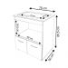 Balcão Armário de Cozinha para Fogão Cooktop 4 Bocas e Forno Elétrico Evelyn Mobília Decor Branco 