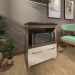 Balcão Armário para Fogão Cooktop 5 Bocas e Forno Elétrico Cozinha Evelyn Mobília Decor Savana Off White 