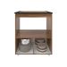 Balcão Armário para Fogão Cooktop 5 Bocas e Forno Elétrico Cozinha Evelyn Mobília Decor Savana Preto 