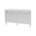 Balcão Cozinha Armário Gabiente Pia de 140 cm com 4 Portas e 1 Gavetas Camila Branco 