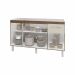 Balcão Cozinha Armário Gabiente Pia de 140 cm com 4 Portas e 1 Gavetas Camila Savana Off White 