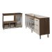 Balcão Cozinha Gabinete de Pia 160 cm Estela e Balcão Para Fogão Cooktop 5 Bocas e Forno Elétrico Alana Savana Off White 