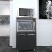 Balcão Multiuso Armário Cozinha para Forno Elétrico e Microondas Organizador com 2 portas Tayla Savana Preto 