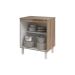 Balcão Multiuso Armário Para Cozinha Microondas Forno Jane Mobília Decor Savana Preto 
