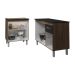 Balcão Para Cooktop 5 Bocas Fran e Armário Aline 118 cm Cozinha Gabinete Savana Preto com Tampo Tampão Preto 