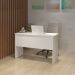 Mesa para Escritório Home Office Estudo ou Trabalho 120 cm Modelo Olivia Branco Mobília Decor 