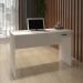 Mesa para Escritório Home Office Estudo ou Trabalho 120 cm Modelo Olivia Branco Mobília Decor 