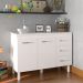 Tampo Tampão MDP 15 mm Mobília Decor Para Balcão de 120 cm Branco 