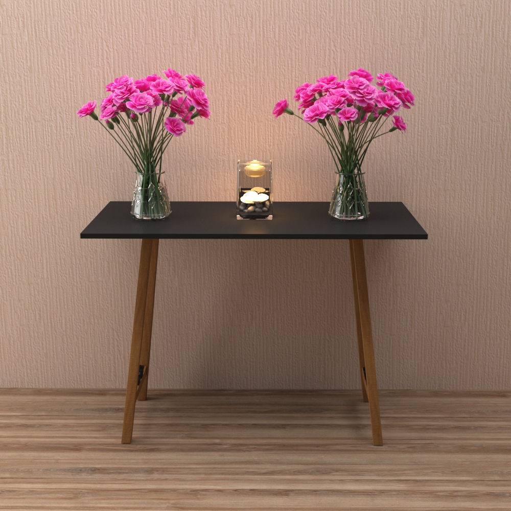 Tampo Tampão MDP 15 mm Mobília Decor Para Balcão de 120 cm Preto 