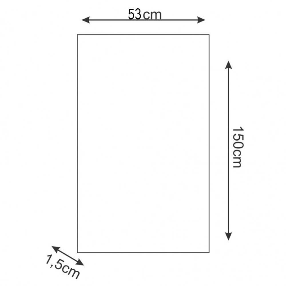 Tampo Tampão MDP 15 mm Mobília Decor Para Balcão de 150 cm Branco 