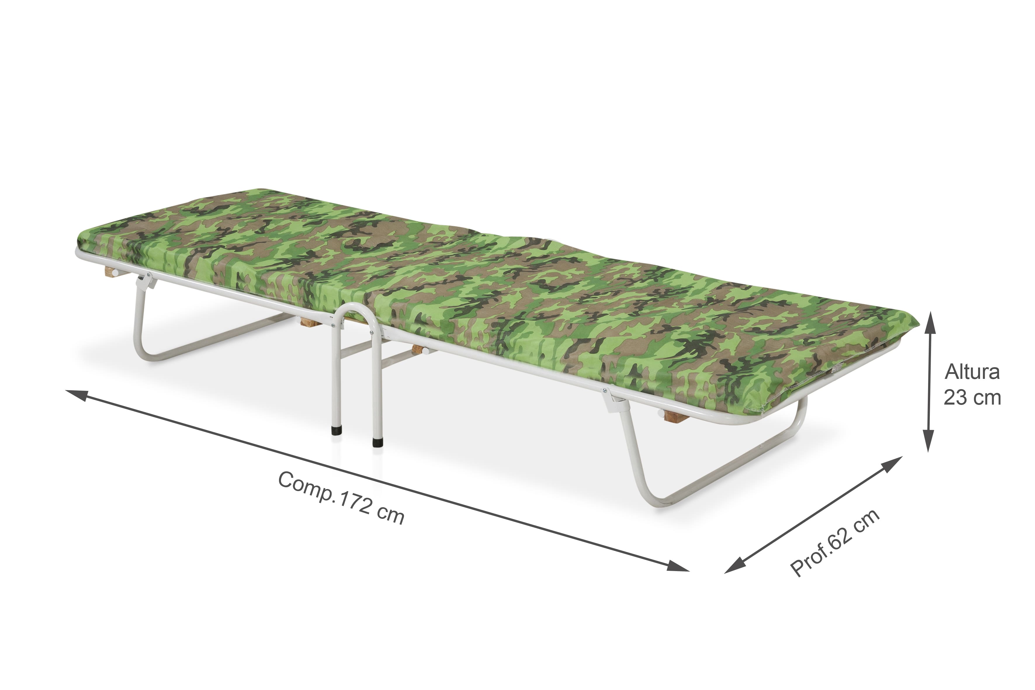 Cama Dobrável Camping Acampamento Portátil Com Colchão