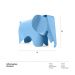 Banco Elefante Eames - Infantil - Kids - Junior - Azul