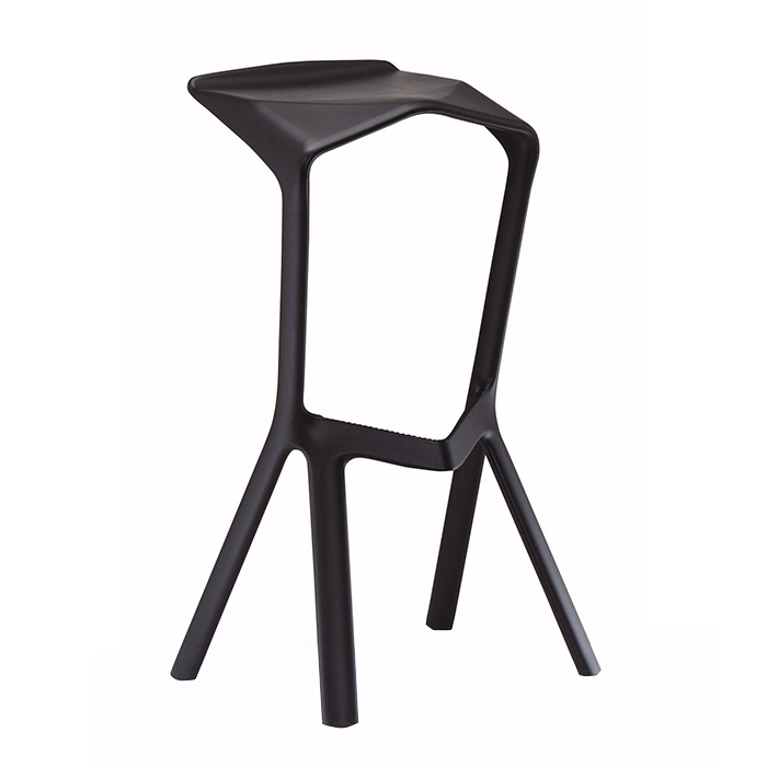 Banqueta Alta Miura - Polipropileno - Preto