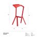 Banqueta Alta Miura - Polipropileno - Vermelho