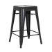 Banqueta Iron Tolix 61 cm - Industrial - Aço - Vintage - Preto