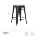 Banqueta Iron Tolix 61 cm - Industrial - Aço - Vintage - Preto
