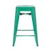 Banqueta Iron Tolix 61 cm - Industrial - Aço - Vintage - Verde escuro