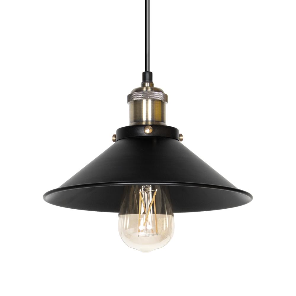 Kit 3 luminárias Loft Hat Chapéu Retro