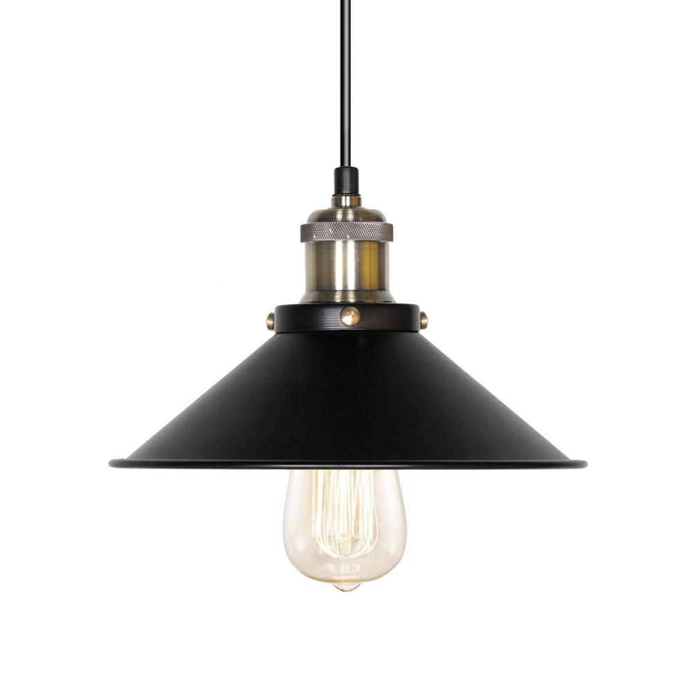 Kit 3 luminárias Loft Hat Chapéu Retro