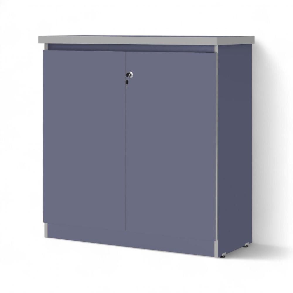 Armário Balcão 02 Portas Doubler Azul