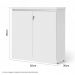 Armário Balcão 02 Portas Doubler Branco