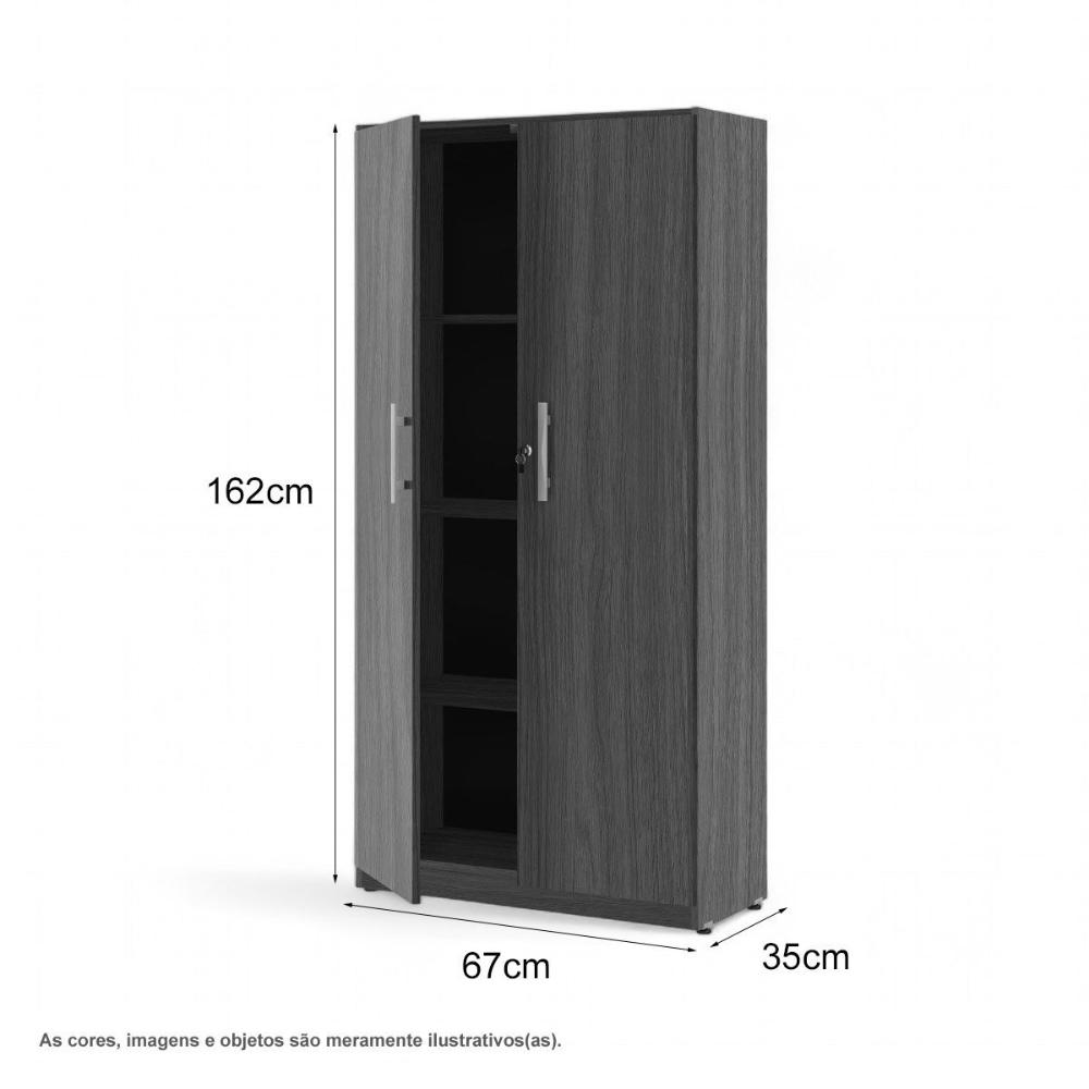 Armário Multiuso 02 Portas Lumiere Branco