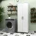 Armário Multiuso Capri Lavanderia 02 Portas Branco