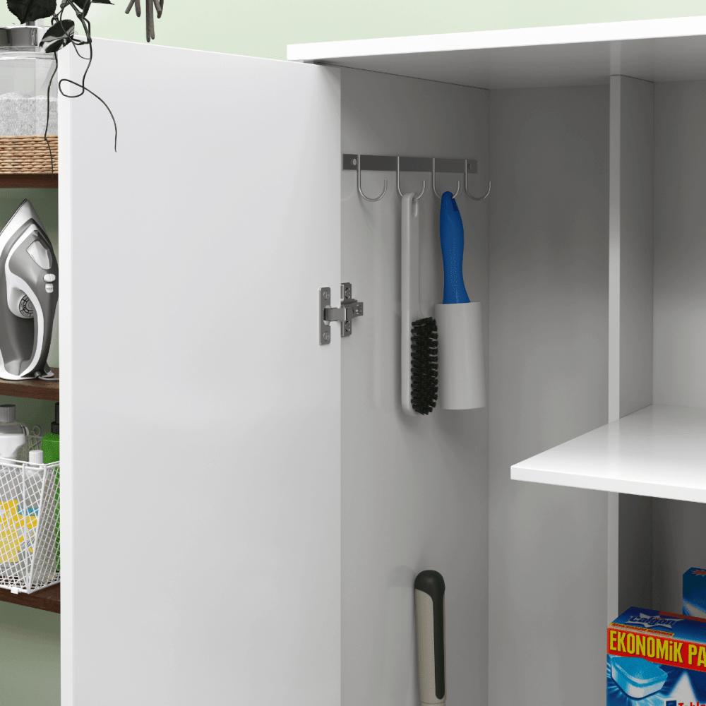 Armário Multiuso Capri Lavanderia 02 Portas Branco