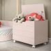 Bau Caixa De Brinquedos Brink Com Tampa E Rodizios Rose