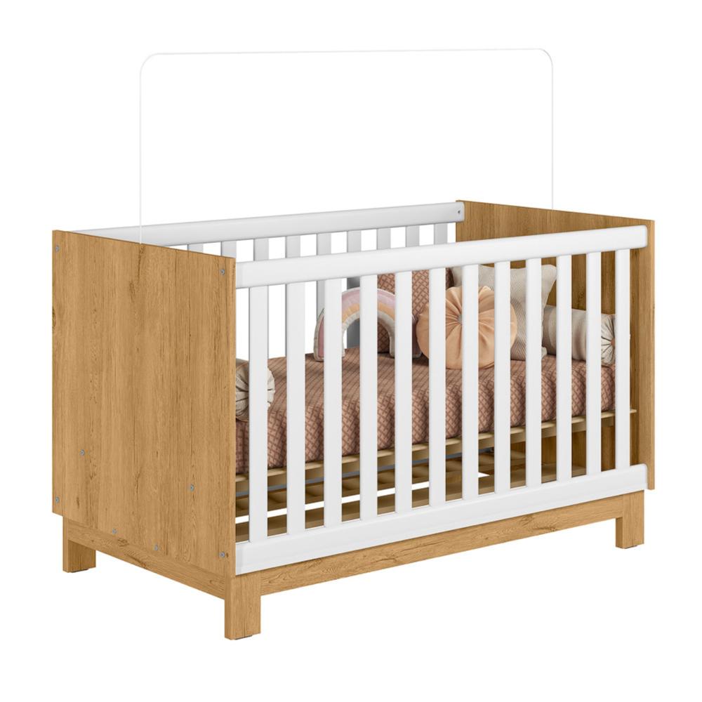 Berço Mini Cama Luar Freijo Toq/Branco Acetinado