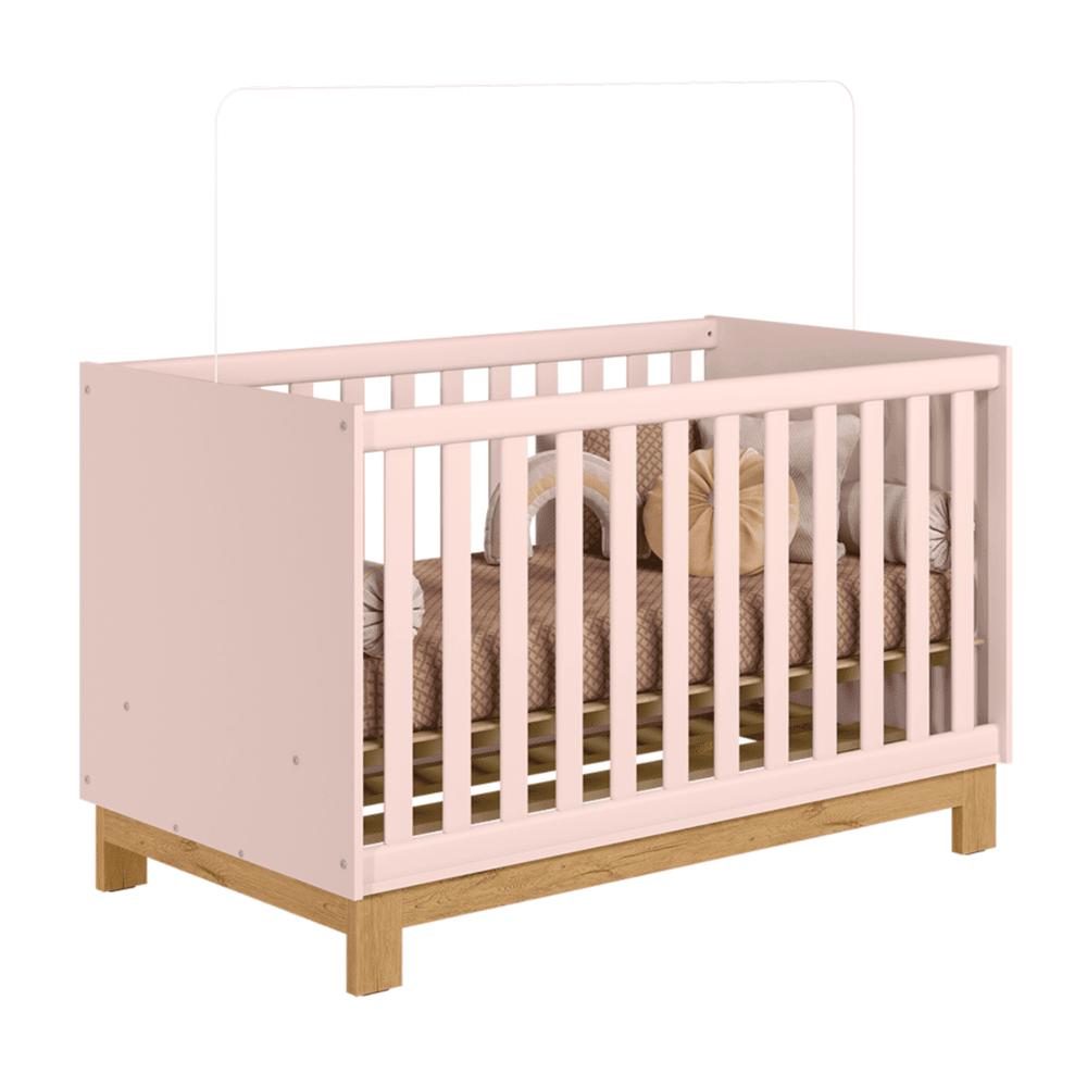 Berço Mini Cama Luar Rosa Acetinado