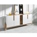Buffet 4 Portas c/ Prateleiras Lizz 1,90 Branco/Cedro