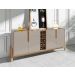Buffet 4 Portas c/ Prateleiras Luna 1,90 Off-White/Cedro