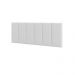 Cabeceira Casal Clara 1,40 Almofadada Corino Branco