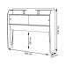 Cabeceira Solteiro com Portas Crystal Naturalle e Off White