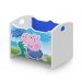 Caixa Baú Organizadora de Brinquedos infantil MDF Luna George Azul