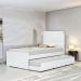 Cama Bibox Solteiro Colônia Branca Com 02 Colchões