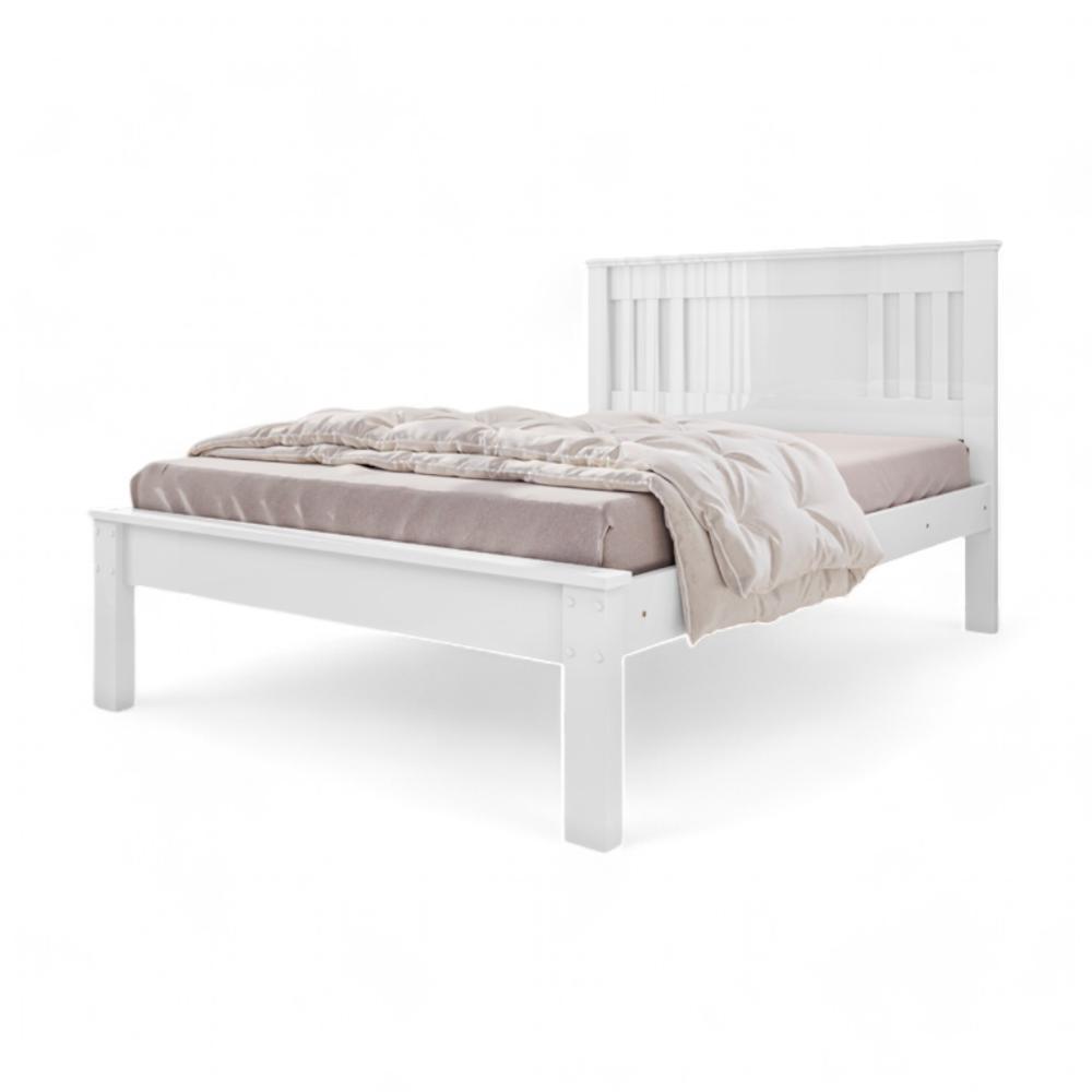 Cama Casal Aconchegante E Moderna Violeta Branca
