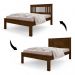 Cama Casal Aconchegante Violeta Malbec E Off White